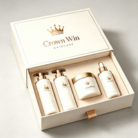 Emballage de boîte cadeau rigide écologique personnalisé, biodégradable, compostable, emballage de tiroir pour cosmétiques et soins de la peau de qualité supérieure, boîte en papier