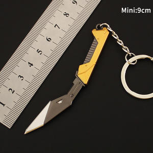 Mini couteau porte-clés Valorant du Népal, modèle de pistolet jouet Valorant <span class=keywords><strong>Reaver</strong></span> Karambit Vandal, décoration de bureau Valorant, porte-clés Valorant - Product Image 5