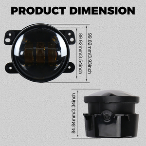 Faros Antiniebla Delanteros Todoterreno OVOVS, Faros Antiniebla LED de 4 Pulgadas para <span class=keywords><strong>Jeep</strong></span> <span class=keywords><strong>Wrangler</strong></span> Unlimited JK JKU 2007-2018 - Product Image 4