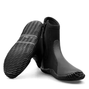 Botas de mergulho de neoprene Thaistone 5mm para mergulho, sapatos de mergulho para manter a temperatura, sapatos de praia e recife de borracha personalizados para adultos