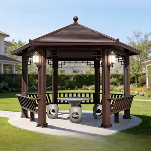 Pavillons en aluminium de style ancien, cours extérieures, anti-corrosion, hexagonaux antiques, villas, jardins, style chinois - Product Image 4
