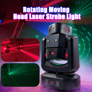 ไฟดิสโก้แบบเคลื่อนย้ายได้ กำลังไฟ 150 วัตต์ รุ่น Hot Sale พร้อมไฟ LED RGBW เลเซอร์ สโตรบ DMX512 IP20 ควบคุมด้วยเสียง หมุนได้ 540 องศา ปรับเอียงได้ 360 องศา ระบบระบายความร้อนด้วยลม - Product Image 2