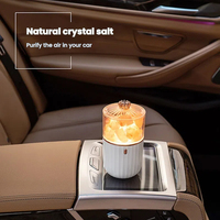 Dropshipping Gift CJH USB Charging Salt Stone Sel Block Night Light Negative Ion Purification Crystal Air Aromatherapy Lamp