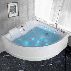 Nueva Bañera de Esquina con Burbujas y Cascada, Jacuzzi e Hidromasaje para 2 Personas, Spa Interior y Exterior - Product Image 1