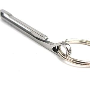 Clip de ceinture en acier inoxydable 65x35mm type D, clip à monnaie portable avec porte-clés pour utilisation en extérieur - Product Image 4