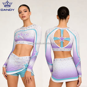 Benutzer definierte Dandy Sexy Strap ped Back Sublimierte Cheerleading Uniform Tanz uniformen Cheer Uniform - Product Image 6