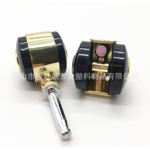 Swivel Caster 40mm Diameter M8x38 <b>Insert</b> Rod Zinc Alloy Gold Wheel Furniture Casters Durable Anti Slip Wear Resistant - Product Image 4