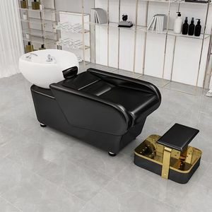 Hot Sale Shampoo <b>Bed</b> with Ceramic Basin for Hair Salon Beauty Furniture for Massage Salon - Product Image 3