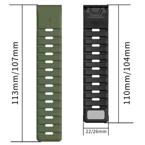 Correa de silicona magnética de 26mm y 22mm para reloj Garmin Fenix 8 E 7 7X 6 6X 5X Plus/<span class=keywords><strong>Epix</strong></span> Pro Gen <span class=keywords><strong>2</strong></span> 47mm - Product Image 6