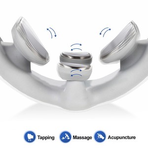 Masajeador <span class=keywords><strong>Cervical</strong></span> y de Cuello 4D con 9 Modos, Pulsaciones EMS, Amasamiento, Golpeteo y Compresa Caliente, Inalámbrico, Alimentado por USB - Product Image 3