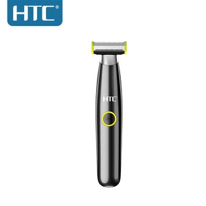 เครื่องโกนหนวดไฟฟ้าสำหรับผู้ชาย <span class=keywords><strong>HTC</strong></span> GT-288 ROHS เครื่องโกนหนวดไฟฟ้าแบบกันน้ำ USB คาร์บอนเหล็กลิเธียมแบตเตอรี่ผู้ชาย - Product Image 2