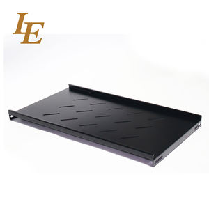 Estante Fijo Negro de 19 Pulgadas, Estante Deslizante 1U con Capacidad de Carga de 50 kg, Placa de Estante de 250 mm, 300 mm, 350 mm - Product Image 3