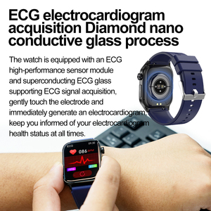 Gt580 ECG Thông Minh Sức Khỏe Đồng Hồ AI Y Tế Chẩn Đoán Không Thấm Nước Thông Minh Đồng Hồ Siêu Thở Đào Tạo Relojes Thông Minh Đồng Hồ Cho Nam Giới - Product Image 4