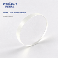 Miroir de combinaison de faisceau laser UV 355nm (transmission) 650nm (réflexion) rond ou rectangulaire pour l'alignement