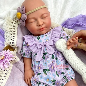 55cm Realistic Full Body Silicone <strong>Reborn</strong> Baby Doll Newborn Doll Look Real Sleeping <strong>Bebes</strong> <strong>Reborn</strong> De Silicona Anatomically Correct - Product Image 3