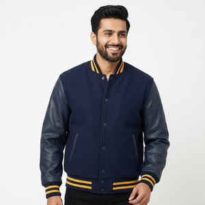 Customized Printing <b>Long</b> Sleeve <b>Men</b> 100% Wool Baseball Letterman Varsity <b>Jackets</b> CollegeBaseballjacket for <b>men</b> - Product Image 1