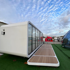 كابينة Apple Cabin 40 قدمًا مسبقة الصنع ، مقطورة منزل متنقل ، فيلا بتصميم جراب للفندق والمنتجع والمكتب والسكن المؤقت - Product Image 2