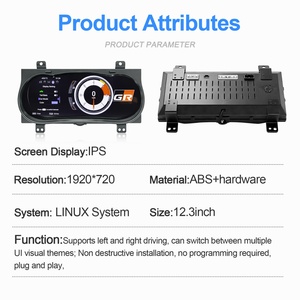 NaviHua 12.3 Inch LCD <b>Digital</b> Cluster <b>for</b> Toyota Hilux Fortuner 2015-2020 Linux System Upgrade Display <b>Speedometer</b> Dashboard - Product Image 4