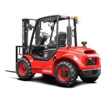 Montacargas Todoterreno Hangcha 1.5t/1.8t 4x4 Diésel con Eje de Dirección Oscilante para Madera y Aserradero