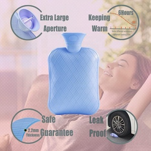 <strong>Hot</strong> <strong>Water</strong> Bag Customized Silicone Reusable Rubber <strong>Hot</strong> <strong>Water</strong> <strong>Bottle</strong> <strong>for</strong> Neck, Shoulder Pain and Hand <strong>Feet</strong> Warmer - Product Image 2