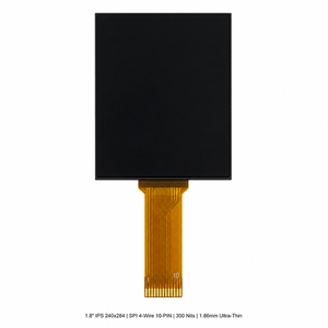 Módulo LCD TFT IPS <span class=keywords><strong>de</strong></span> 1.8 Pulgadas, 240x284, Interfaz SPI ST7789, 350 Nits, Retroiluminación LED, Normalmente Negro, Ultra Delgado, para Sistemas MCU Integrados - Product Image 1