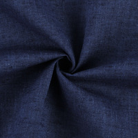 Tissu popeline populaire, écologique, de poids moyen, en mélange coton-lin, teint en fil, pour chemises homme, femme et enfant