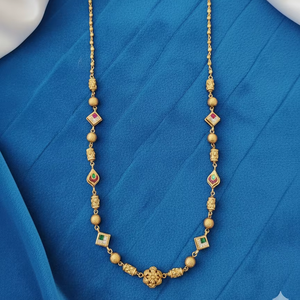 Conjunto de Collar Mala de Diseño Tradicional Rajwadi con Acabado Pulido para Mujer, Elegante para Bodas y Fiestas - Product Image 1