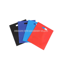 Machine de fabrication de sacs non tissés 3-en-1, entraînée par moteur PLC, haute productivité, pour sacs de courses/T-shirts/sacs à découpe en D, écologique, NOUVEAU