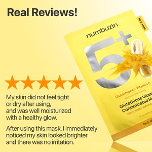 Mascarilla Triple Aclarante con Glutatión y Vitamina C No.5+ (5 Unidades) - Corrector de Manchas Oscuras y Antioxidante para un Tono de Piel Uniforme y Radiante - Product Image 2