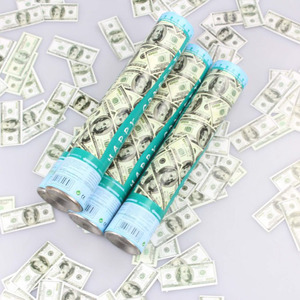 Personalizza il Tuo Design: Sparacoriandoli per Feste con Motivo Dollaro USD - Product Image 4