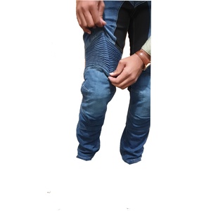 Jeans de moto Biker de style nouveau de couleur bleue de qualité supérieure pour l'équitation avec des protecteurs prix de gros USA 2023 - Product Image 5