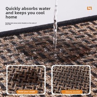 Tapis de sol en tissu chenille haut de gamme, moderne, anti-fatigue, lavable, antidérapant, grand format, pour entrée, couloir, maison, cuisine