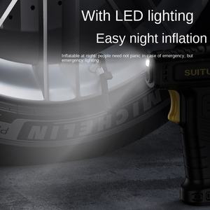 무선 충전 휴대용 자동차 타이어 공기 펌프 가족 용 휴대용 지능형 디지털 디스플레이 ABS 소재 - Product Image 5