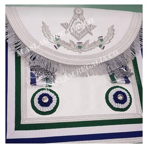 Personnaliser le tablier de rite écossais de couleur | Personnaliser le ruban de drapeau de pays tablier de maître passé - Product Image 2