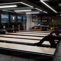 Peralatan Bowling Duckpin 2 Jalur 4 Jalur Mesin Bowling Indoor Dijual