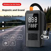 Compresseur de gonflage de pneus sans fil portable 150 PSI avec jauge numérique, arrêt automatique, gonflage rapide, lumière d'urgence, ABS