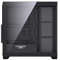 LOVINGCOOL Nouveau Style Boîtier PC Tour ATX HD USB3.0 Verre Trempé pour Ordinateur de Jeu
