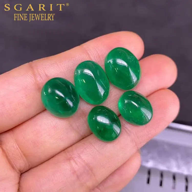 SGARIT wholesale price high quality loose gemstone for jewelry making Zabia vivid green natural emerald