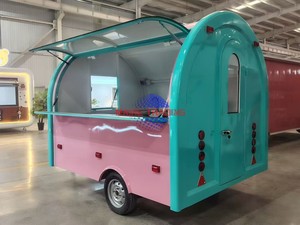 Multifunctional Electric 4-Wheel Stainless Steel Snack Cart Mobile Food Truck with Built-In Heater for Candy and Fast Food - Product Image 6