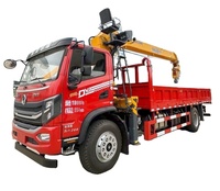 Camion à plat SINOTRUK HOWO 6300KGS 190HP avec grue de 6.3 tonnes