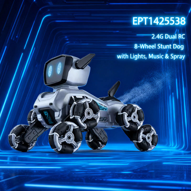 EPT1425538-2.4G Dual RC 8-Wheel Stunt Dog(24pcs/ctn)