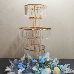 Centrotavola a 5 Livelli in Metallo Argento e Oro, Supporto per <span class=keywords><strong>Vasi</strong></span> di Fiori, Decorazione per Tavoli da Matrimonio e Feste - Product Image 5