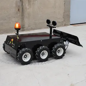 Traktör eki ile Robot uzaktan hidrolik çim taşıyıcı Mini kar üfleyici