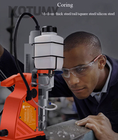 Perceuse magnétique industrielle puissante, machine de perçage et de taraudage électrique sur banc