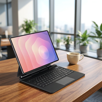 Casing Keyboard Ajaib Bersertifikasi CE RoHS Baru, Nirkabel Model Gunting untuk Samsung Galaxy Tab S11 Ultra dengan Touchpad 3 Jari Terintegrasi, Cepat