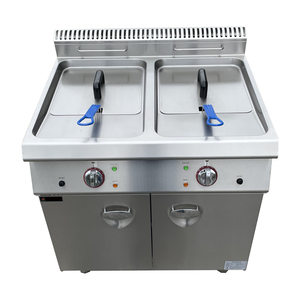 <span class=keywords><strong>Friteuse</strong></span> électrique/gaz à double commande en acier inoxydable avec deux paniers pour la maison, les hôtels et les restaurants - Product Image 3