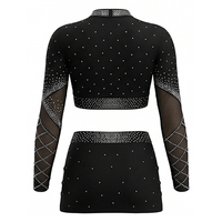 Conjunto de Ropa Deportiva Personalizada para Mujer, Uniforme de Animadoras, Vestido para Competencia de Baile