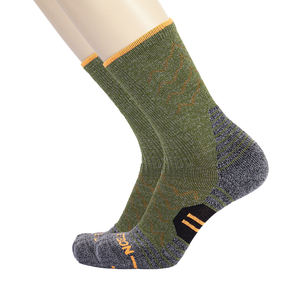 顶级滑雪运动袜户外运动厚小腿高船员澳大利亚羊毛工作袜批发 - Product Image 2