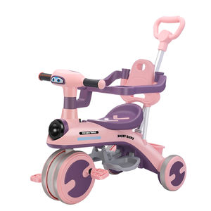 Vendita all'Ingrosso di Nuovi Tricicli Resistenti per Bambini Biciclette Passeggini per Neonati con Maniglia di Spinta Parasole Giochi Cavalcabili per la Prima Infanzia Marsupi per Bambini da Interno - Product Image 6