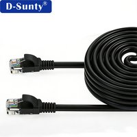 Cable de Red Ethernet Cat5e UTP al por Mayor, 24AWG, 4 Pares, Cobre Puro, Negro, Redondo, de Alta Velocidad para Redes Interiores